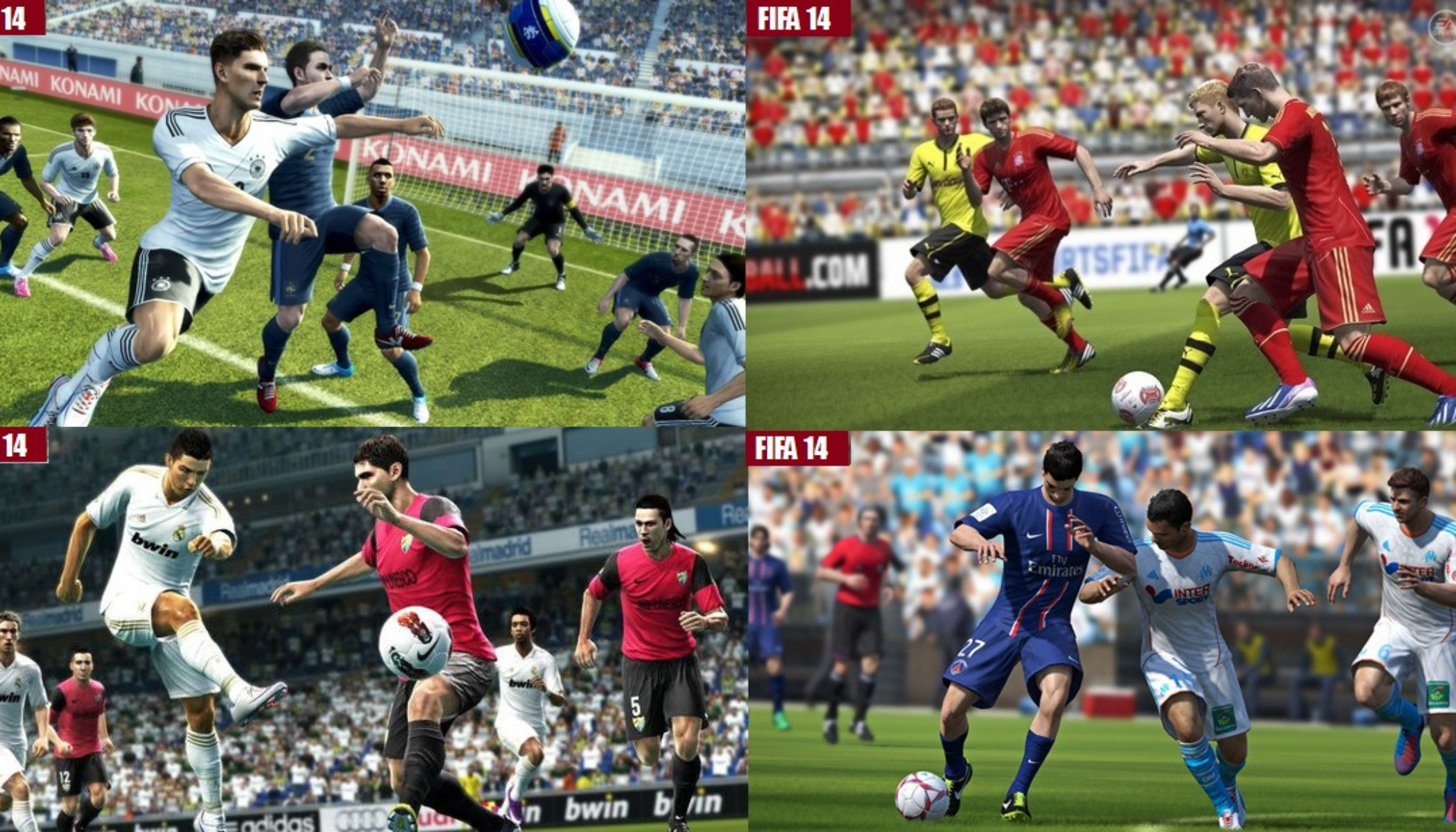 5 reasons why FIFA 14 is better than PES 14