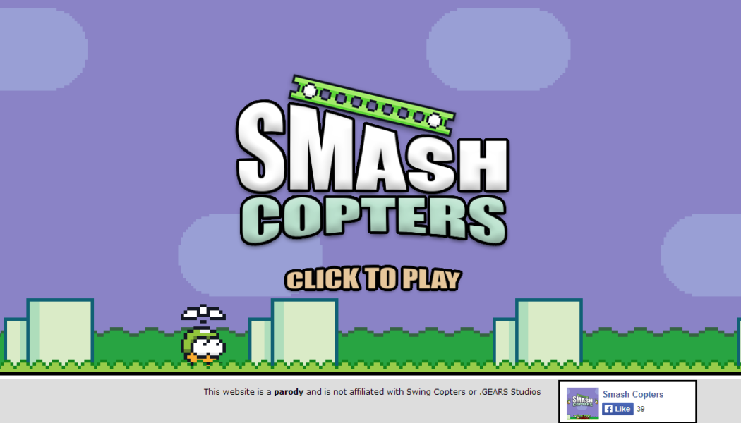 Smash Copters : A parody of Swing Copters