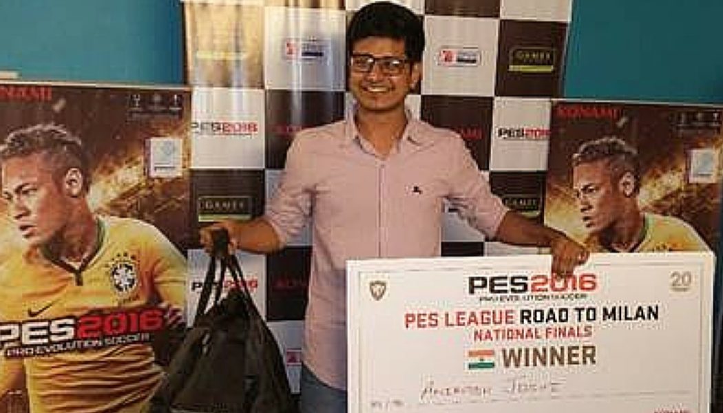 Mumbai Gamer Aniruddh Joshi Wins PES 2016–Road To Milan National Final