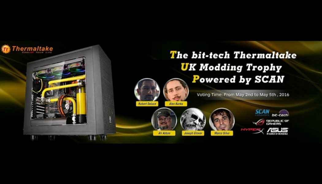 The Thermaltake UK Modding Trophy With 5 Top Modders