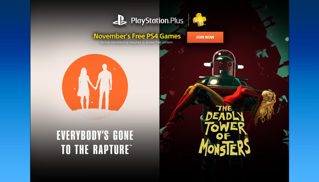 PS Plus: Free Games For November 2016
