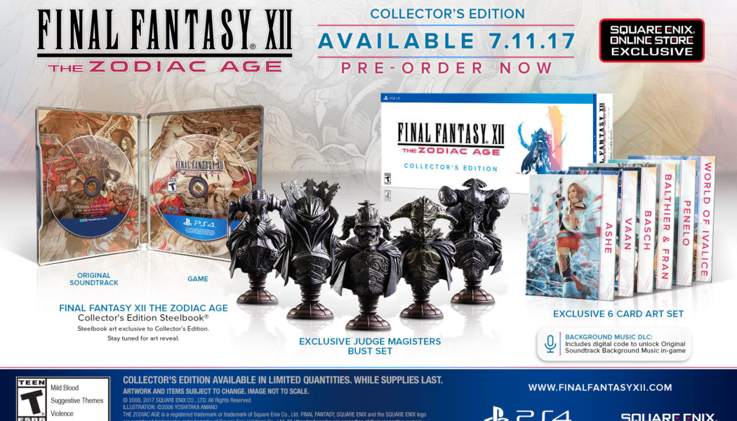 Final Fantasy XII: The Zodiac Age Special Editions Announced