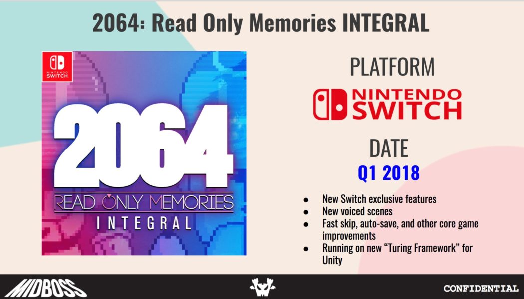 2064: Read Only Memories coming to Switch in Q1 2018, Xbox One version launches July