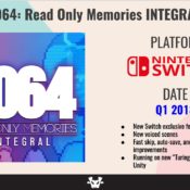 2064: Read Only Memories coming to Switch in Q1 2018, Xbox One version launches July