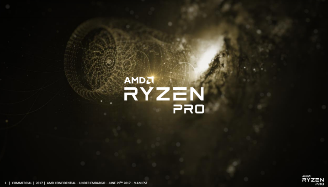 AMD Announces Ryzen Pro CPUs, Improved Performance And State-Of-The-Art Security