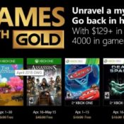 April 2018 Games with Gold Announced