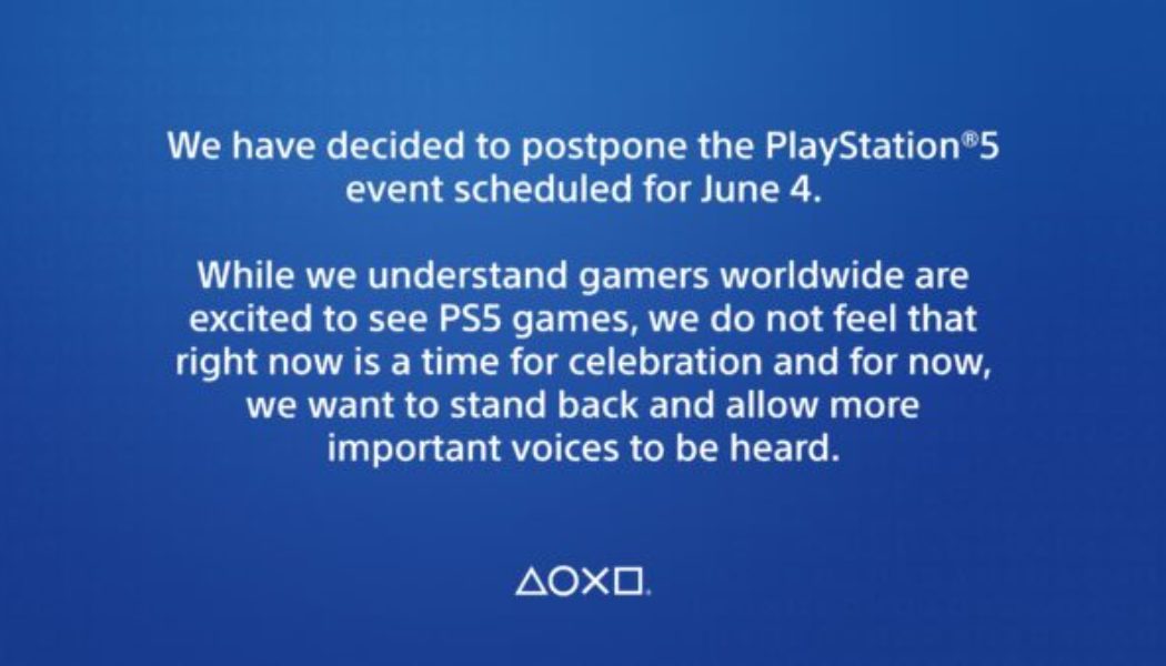 PS5: The Future of Gaming presentation postponed